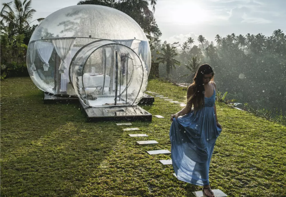 clear bubble tents